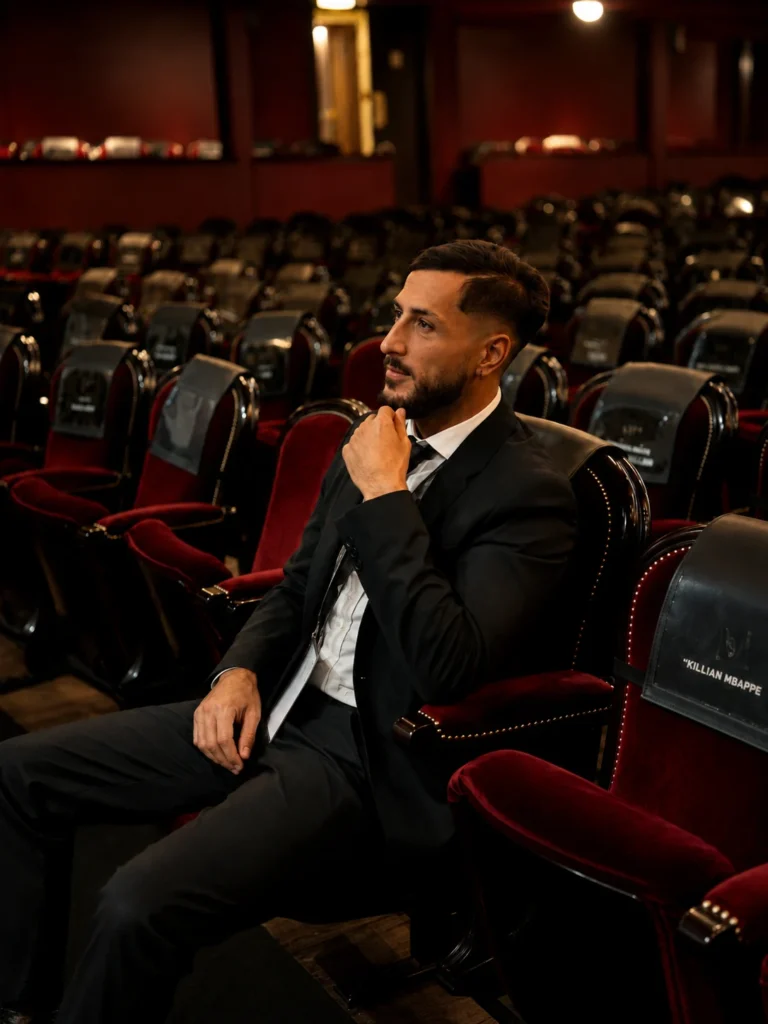 Agent de sécurité dans la salle du Théâtre du Châtelet lors du Ballon d’Or 2025